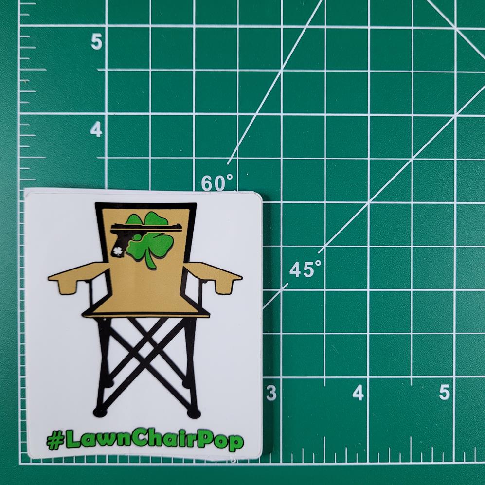 Lawn Chair Pop Sticker