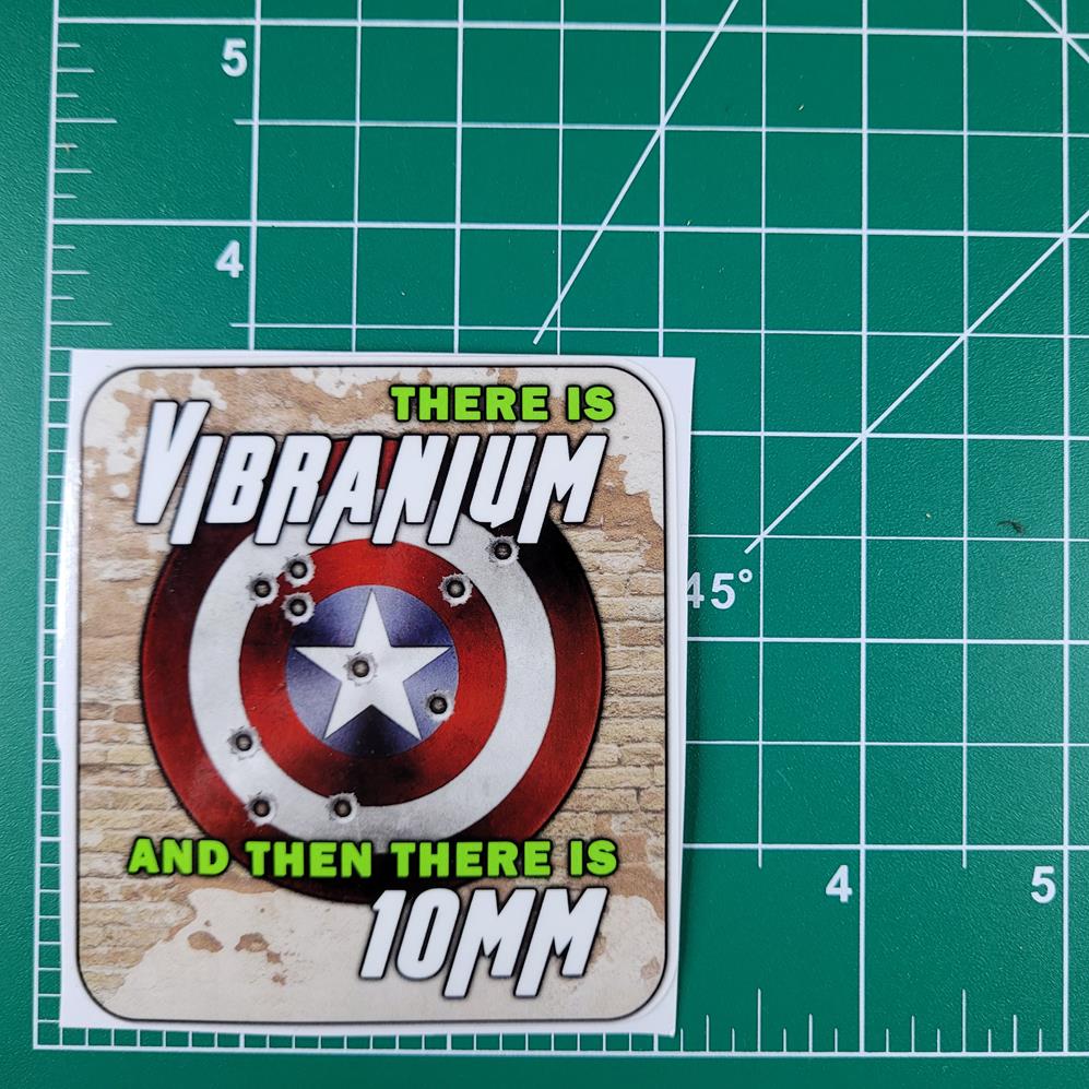 10mm Vibranium Sticker