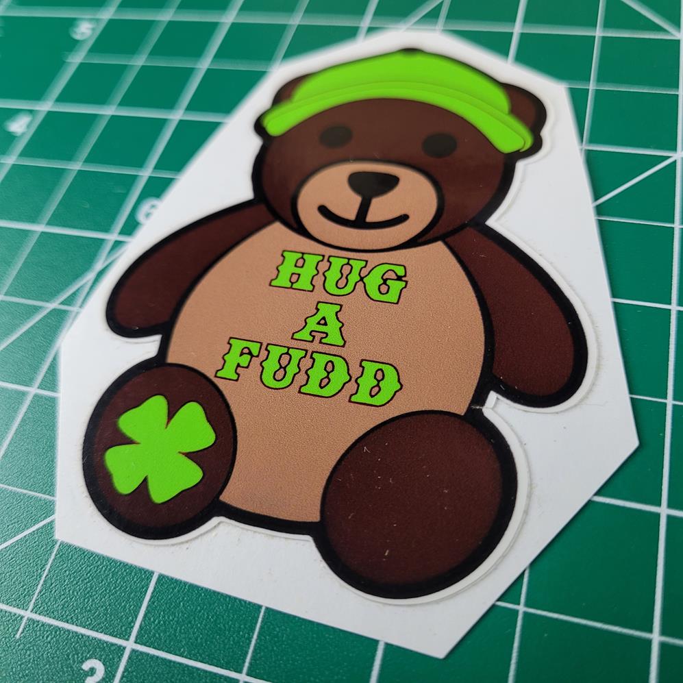 Green Bear Sticker