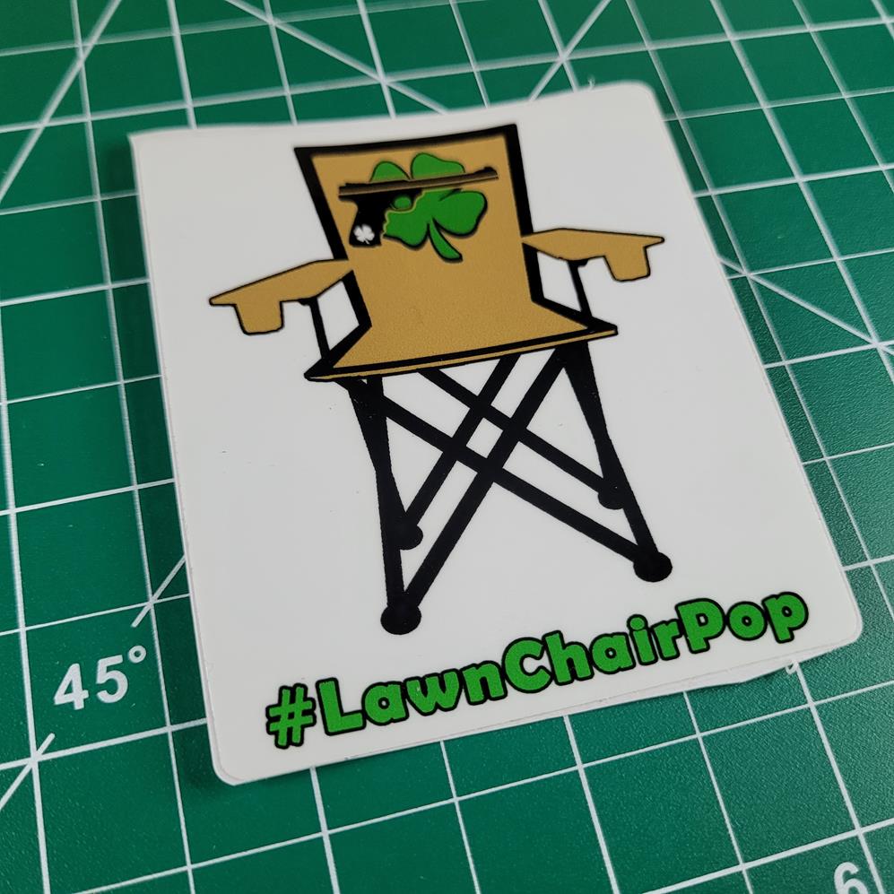 Lawn Chair Pop Sticker