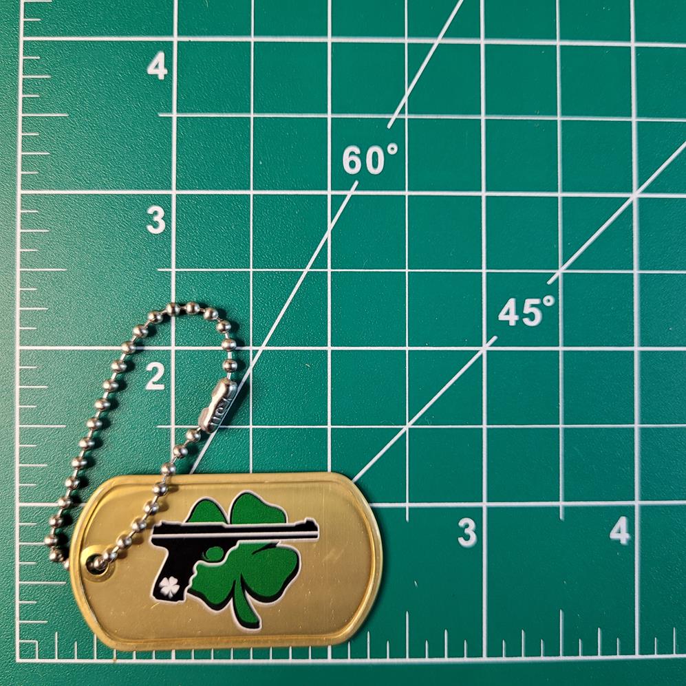 Gold CloverTac Dog Tag