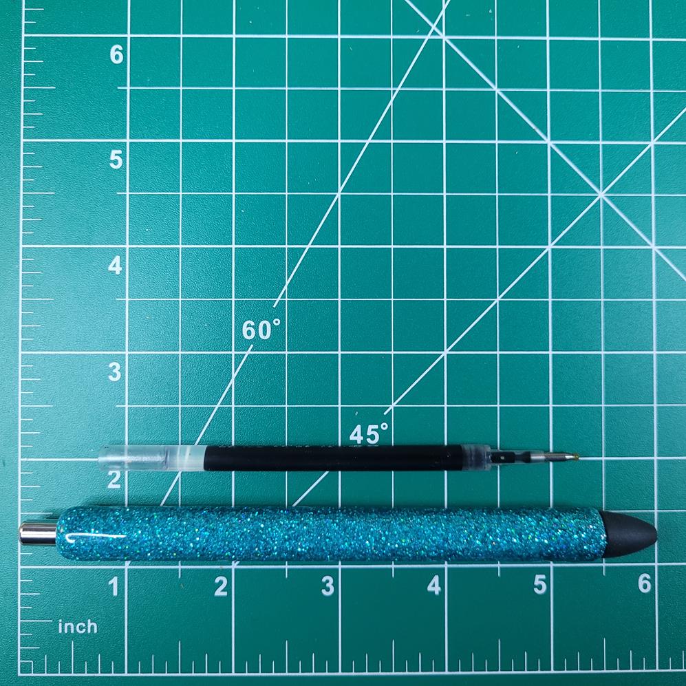 Bright Blue Bling Pen